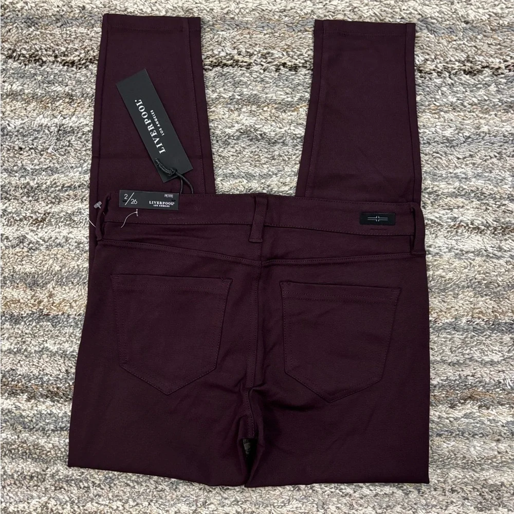 Liverpool Mid Rise Skinny Jeans Aubergine Sz 2/26P NWT | Liverpool Skinny NEW- - Picture 8 of 13